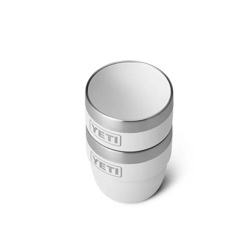 Yeti Rambler 4oz Stackable Espresso Cups in White-2